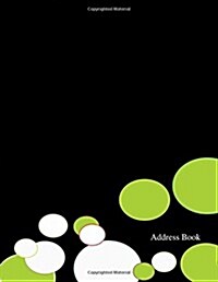 Address Book: Circles Black (Paperback)