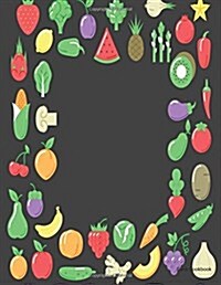 Blank Cookbook: Fruits and Vegetables 3 (Paperback)