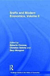 Sraffa and Modern Economics Volume II (Hardcover)