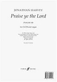 Praise Ye the Lord : SATB Accompanied (Paperback)