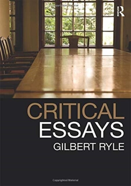 Critical Essays : Collected Papers Volume 1 (Hardcover)