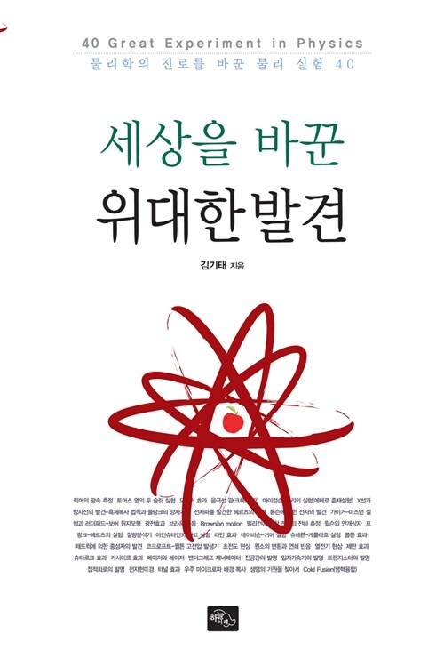 (세상을 바꾼) 위대한 발견 : 물리학의 진로를 바꾼 물리 실험 40