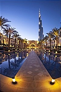 Evening View of Downtown Dubai, Uae Journal (Burj Khalifa): 150 Page Lined Notebook/Diary (Paperback)