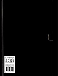 Black Large Plain & Simple 18 Month Planner 2017 (Other)