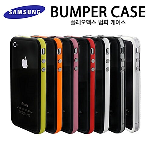 [PLEOMAX 아이폰4G 전용]BUMPER CASE+보호필름(앞+뒤)+이어폰마개+독세이버