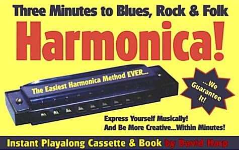 Three Minutes to Blues, Rock, and Folk Harmonica (Paperback)