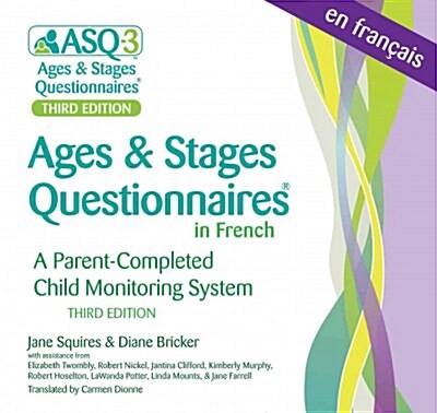 Ages & Stages Questionnaires in French Asq-3 (CD-ROM, 3rd)