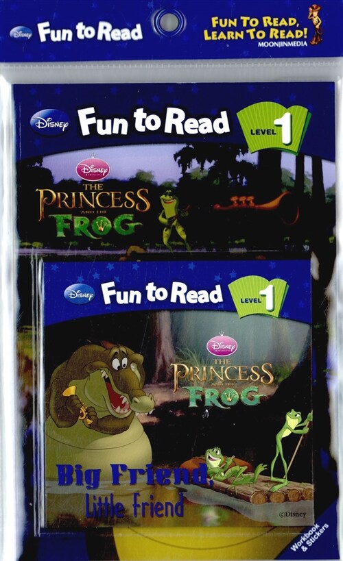 Disney Fun to Read Set 1-06 : Big Friend, Little Friend (공주와 개구리) (Paperback + Workbook + Audio CD + Sticker)