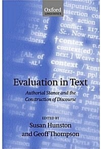 Evaluation in Text (Hardcover)