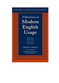 A Dictionary of Modern English Usage (Paperback, 2nd, Revised)