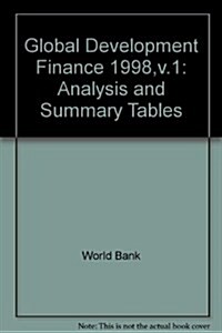 Global Development Finance 1998 (Paperback)