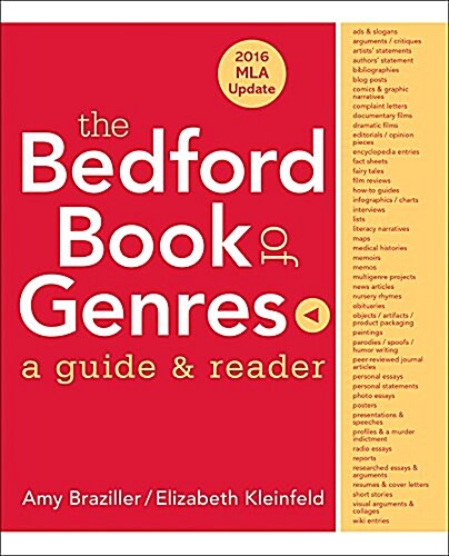 The Bedford Book of Genres with 2016 MLA Update: A Guide & Reader (Paperback)