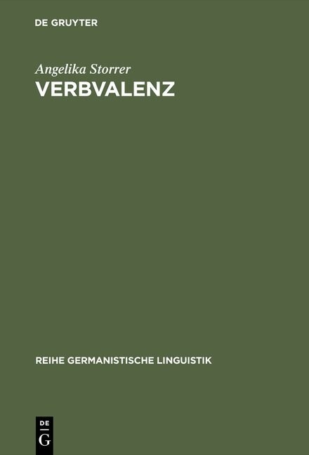 Verbvalenz (Hardcover, Reprint 2016)