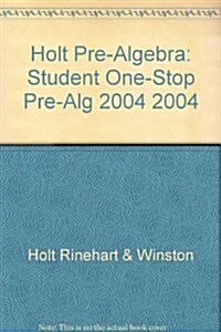 Holt Pre-Algebra: One-Stop CD 2004 (Hardcover)