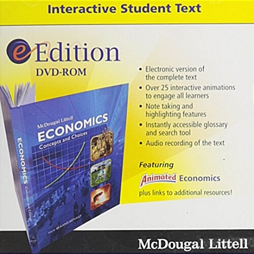 McDougal Littell Economics Concepts and Choices: Eedition CD-ROM Grades 9-12 2008 (Hardcover)