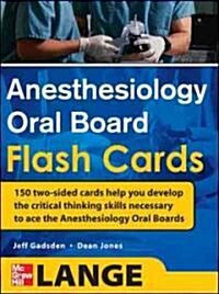 Anesthesiology Oral Board Flash Cards (Other)