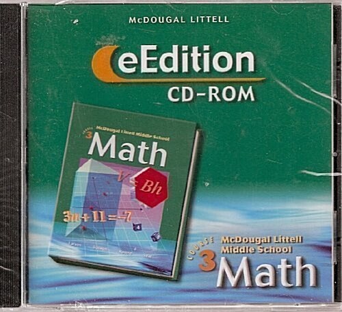 McDougal Littell Middle School Math: Eedition CD-ROM Course 3 2004 (Hardcover)