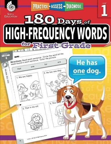 180 Days of High-Frequency Words for First Grade: Practice, Assess, Diagnose (Paperback)