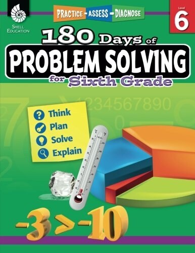 180 Days of Problem Solving for Sixth Grade: Practice, Assess, Diagnose (Paperback)