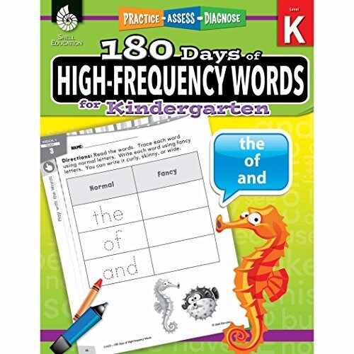 180 Days of High-Frequency Words for Kindergarten: Practice, Assess, Diagnose (Paperback)