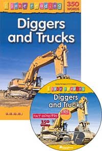 Diggers and Trucks (Paperback + CD + Workbook)