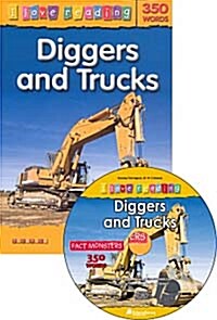 Diggers and Trucks (Paperback + CD + Workbook)