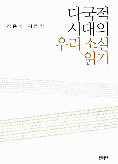 다국적 시대의 우리 소설 읽기 : 김윤식 평론집