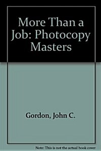 More Than a Job (Paperback)