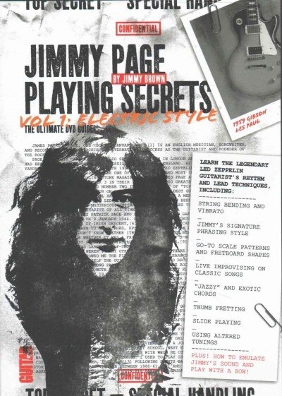 Guitar World -- Jimmy Page Playing Secrets, Vol 1: Electric Style, DVD (Hardcover)