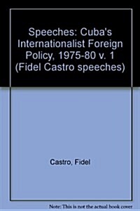 Fidel Castro Speeches (Hardcover)