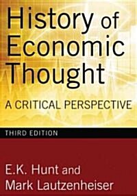 History of Economic Thought : A Critical Perspective (Paperback, 3 ed)