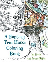 A Fantasy Tree House Coloring Book (Paperback)