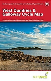 West Dumfries & Galloway Cycle Map 36 : Including Lochs and Glens South and 3 Individual Day Rides (Paperback)