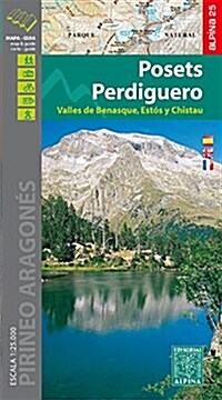 Posets Perdiguero / Valles de Benasque Map and Hiking Guide : ALPI.200-E25 (Sheet Map, folded)