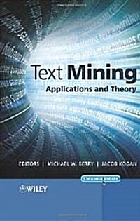 [중고] Text Mining: Applications and Theory (Hardcover)