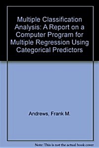 Multiple Classification Analysis (Hardcover, 2nd)