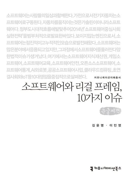 [큰글씨책] 소프트웨어와 리걸 프레임, 10가지 이슈 