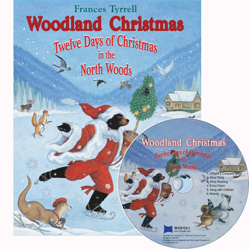 노부영 Woodland Christmas: Twelve Days of Christmas in the North Woods (Paperback + CD)