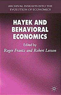 Hayek and Behavioral Economics (Paperback)
