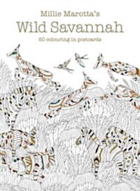 Millie Marottas Wild Savannah Postcard Box : 50 beautiful cards for colouring in (Postcard Book/Pack)