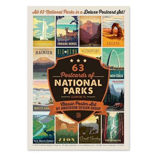 National Parks 63 Postcard Set (Other)