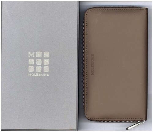 Moleskine Lineage Leather Smart Zip Wallet Taupe (Other)