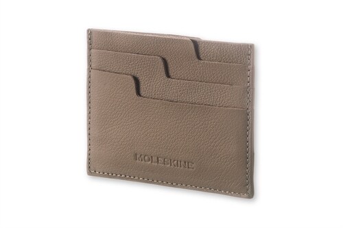Moleskine Lineage Leather Card Wallet Taupe (Other)
