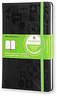 Moleskine Evernote Smart Notebook Large Squared Black Hard (Other)