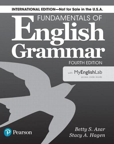 Fundamentals of English Grammar 4e Student Book with Mylab English, International Edition [With Access Code] (Paperback, 4)