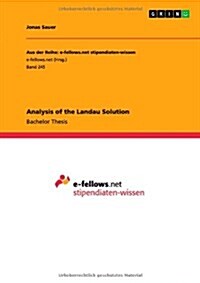 Analysis of the Landau Solution (Paperback)