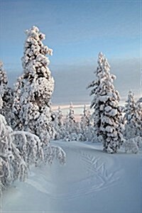 Snow Covered Trees in Lapland Finland Journal: 150 Page Lined Notebook/Diary (Paperback)