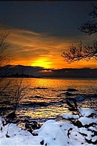 Winter Sunset in Northern Sweden Journal: 150 Page Lined Notebook/Diary (Paperback)
