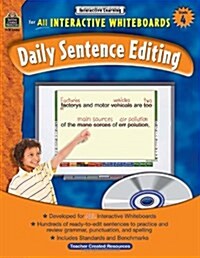 Interactive Learning: Daily Sentence Editing Grd 4 [With CDROM] (Paperback)