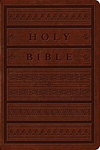 ESV Single Column Personal Size Bible (Trutone, Brown, Engraved Mantel Design) (Imitation Leather)